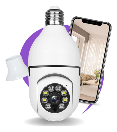 Camera Ip Inteligente Lampada Panoramica Yoosee Wifi E Espiã