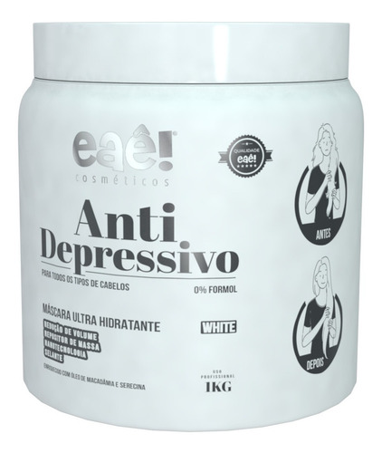 Anti Depressivo Capilar Redutor De Volume 1kg Eaê Cosmeticos