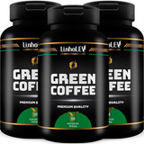 Green Coffee 100% Puro 3 Frascos 300 Cápsulas 