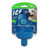 Juguete Paleta Can Cat Dental Ice Antiestres Para Perros Color Azul