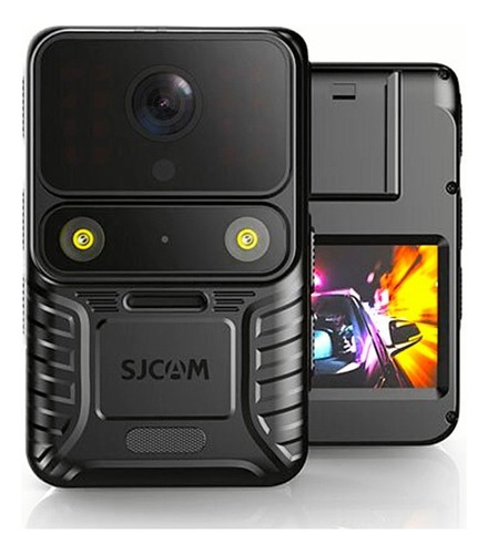 Cámara Led Sjcam A50 Con Visión Nocturna Gps Para Policía Deportiva, Color Negro