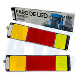 Juego Faros Led Traseros Mas Chatos Camion Trailer 12v A-vip