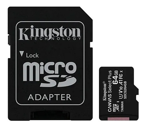 Tarjeta De Memoria Micro Sd 64gb Kingston Full Hd /3gmarket
