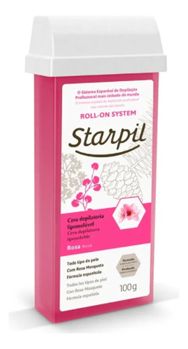 Cera Depilatoria Starpil Pink Roll-on 100 G
