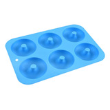 Molde Para Hornear Rosquillas De Silicona Con 6 Cavidades, A