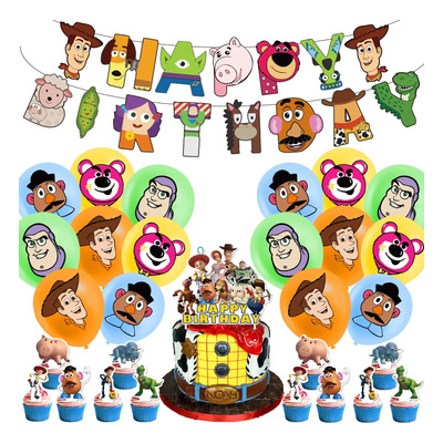 Kit Fiesta Toy Story Globos De Cumpleaños Temática Infantil