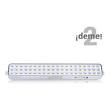 Luz De Emergencia Recargable  60 Led 12 Hs Autonomia Pack X2