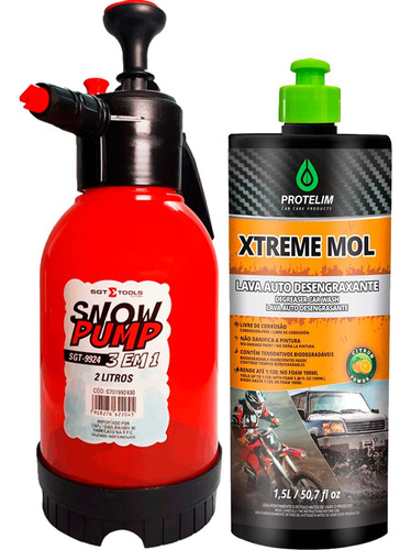 Kit Sgt Pulverizador Snow Pump 2l Protelim Extreme Mol 1,5l 