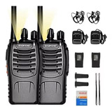 2 Radios Walkie Talkie Recargable 16 Canale 1500mah 5km