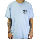 Remera Vans Modelo Paradise Dual Palm Ss Celeste Exlusivo