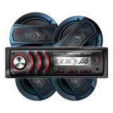 Combo Audio Car Estéreo + Parlantes 6 PuLG + 5 PuLG Xline  P