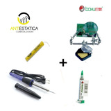 Kit Soldar Cautin+soldadura+pasta+tercera Mano+ Envio Gratis