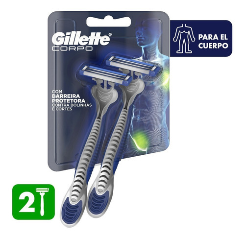 Gillette Cuerpo Afeitadoras Desechables 2 Unidades