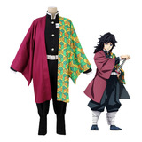 Disfraz De Cazador De Demonios: Kimono De Cosplay Tomioka Gi