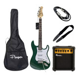 Kit Combo Guitarra Eléctrica Parquer Con Amplificador 10w 