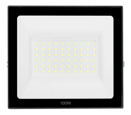 Refletor Led 100w Holofote Bivolt Prova Dágua Ip66 Frio