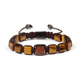 Pulsera Natural Stone Ojo De Tigre Hombre Mujer Moda 2019 