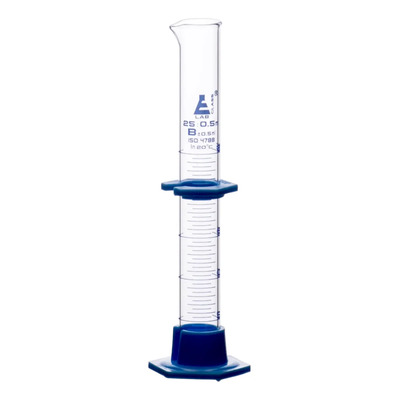 Probeta Graduada De Vidrio Base Plástico 25ml Eisco | MercadoLibre