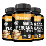 Kit 3 Un Maca Peruana Negra Natural 500mg 360 Caps Bionutri