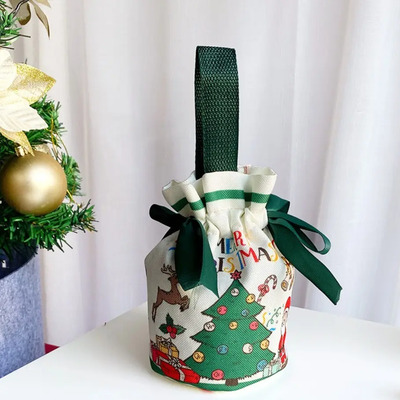 Bolsas Navideñas De Lona De 1/3/5 Unidades, Bolsa De Embalaj