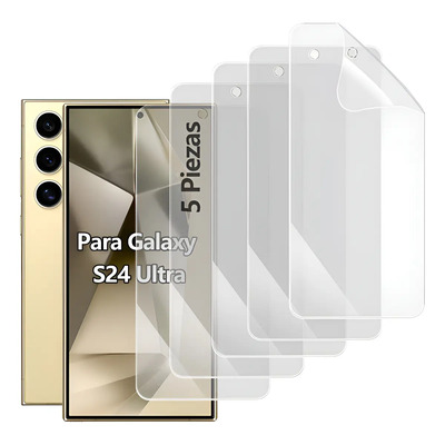 Mica Hidrogel Pantalla Samsung Galaxy S24 Ultra 5G Pack 5 Unidades DBGJJR | Meses sin interés