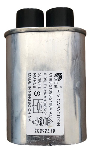 Capacitor Para Microondas Consul 0.95uf 2100vac W10637050