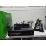 Xbox One Fat 500gb Completo Com Kinect + Jogo  