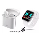 Kit Fone De Ouvido Bluetooth I7 Mini+ Relógio Smartwatch D20