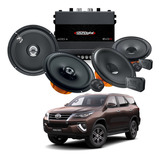 Kit 4 Alto Falantes Hertz + Amplificador 400w Carros Toyota