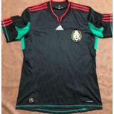 Jersey México adidas 2010 Mundial Sudáfrica Negra Talla M