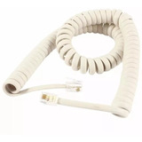 Cable Rulo Espiral Telefono 4m Rg9 Marfil