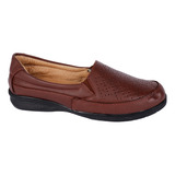 Zapato Confort De Piel Color Shedron Fratello Para Mujer 816