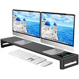 Soporte Monitor Doble Carga Inalámbrica Y Puertos Usb ...