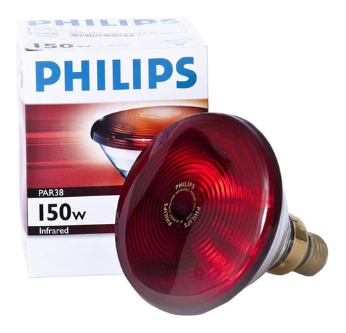 Lâmpada Infravermelho 220v 150w Philips Kit Com 8 Peças