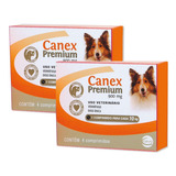 2 Vermífugo Canex Premium Giardia Cães 10kg - 4 Comprimidos