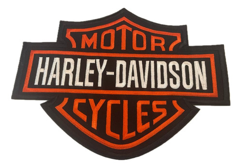 Patch Para Coletes E Jaquetas Bordado Grande Harley Davidson