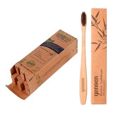 Kit X10 Cepillos De Dientes Eco Friendly Cerdas Suaves Bambu