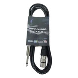 Cable Pro Audio Plug Mono A Canon Xlr Hembra 3,6 Mts Cuota