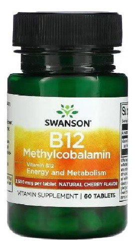 Swanson - B12 Methylcobalamin 2500mcg 60 Tabletas