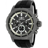 Reloj Invicta Hombre 20453 Titanium 100m 20453 Color De La Malla Negro Color Del Bisel Gris Oscuro Color Del Fondo Negro