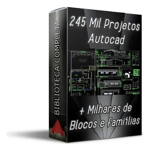 Biblioteca Autocad Completa 245 Mil Blocos Projetos Prontos