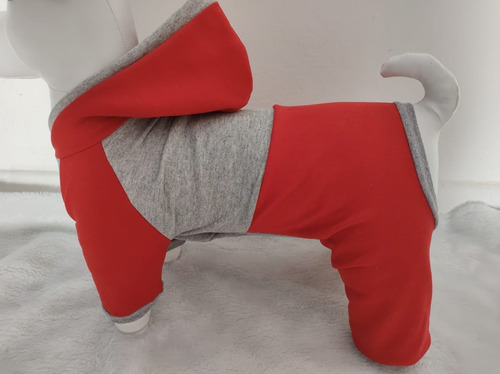 Roupa Macacão De Moletom Para Pet Cachorro Gato Tam 4 A 6