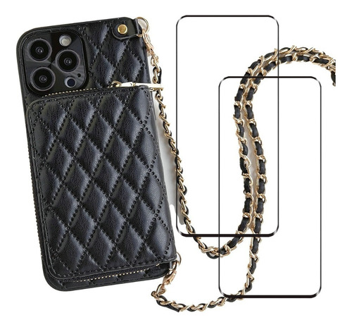 Funda De Piel Tipo Cartera For iPhone 2023