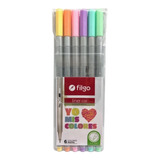 Microfibra Filgo Marcador Liner 038 X 6 Colores Pastel 0,4mm