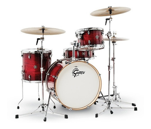 Bateria 4 Pzs Carmesi Burst Gretsch Catalina Club Ct1j404gcb