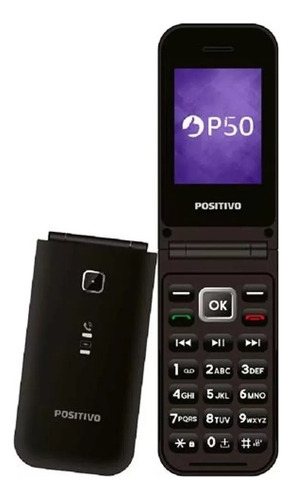 Telefone Celular Ideal Para Idoso Flip P50 Sos Botões Grande