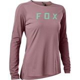 Jersey Dama Fox Flexair Ls Pro Ls Ciruela
