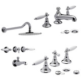 Combo De Griferias De Baño Fv Vermont Lever Baño Completo