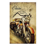 Vinilo 50x75cm Vehiculos Classic Motocicleta Vintage