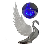 Emblema Para Cofre De Cisne Cromado Con Luz Led 